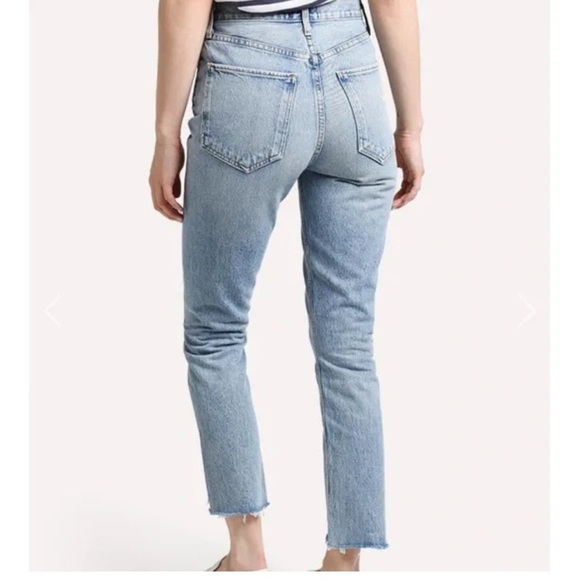 Agolde Riley High Rise Straight Crop - Picture 3 of 7